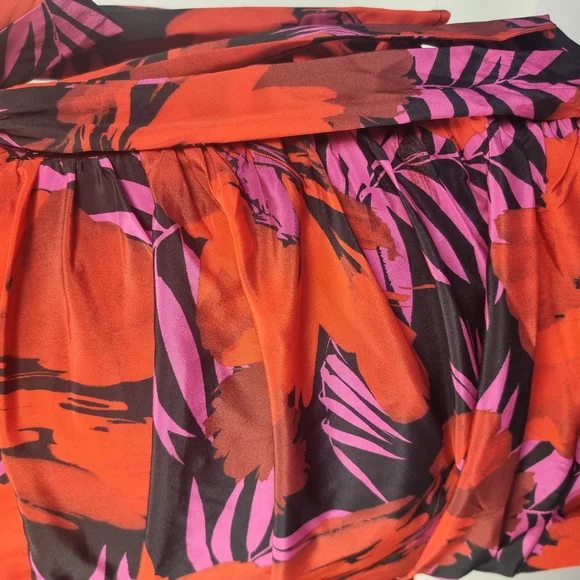 Veronica Beard Red and Pink Floral Dress - Picture 3 of 11